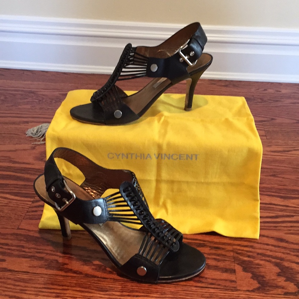 Black Leather Heels